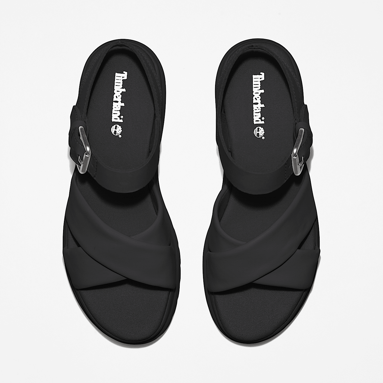 London Vibe Cross strap Sandal for Women in Black