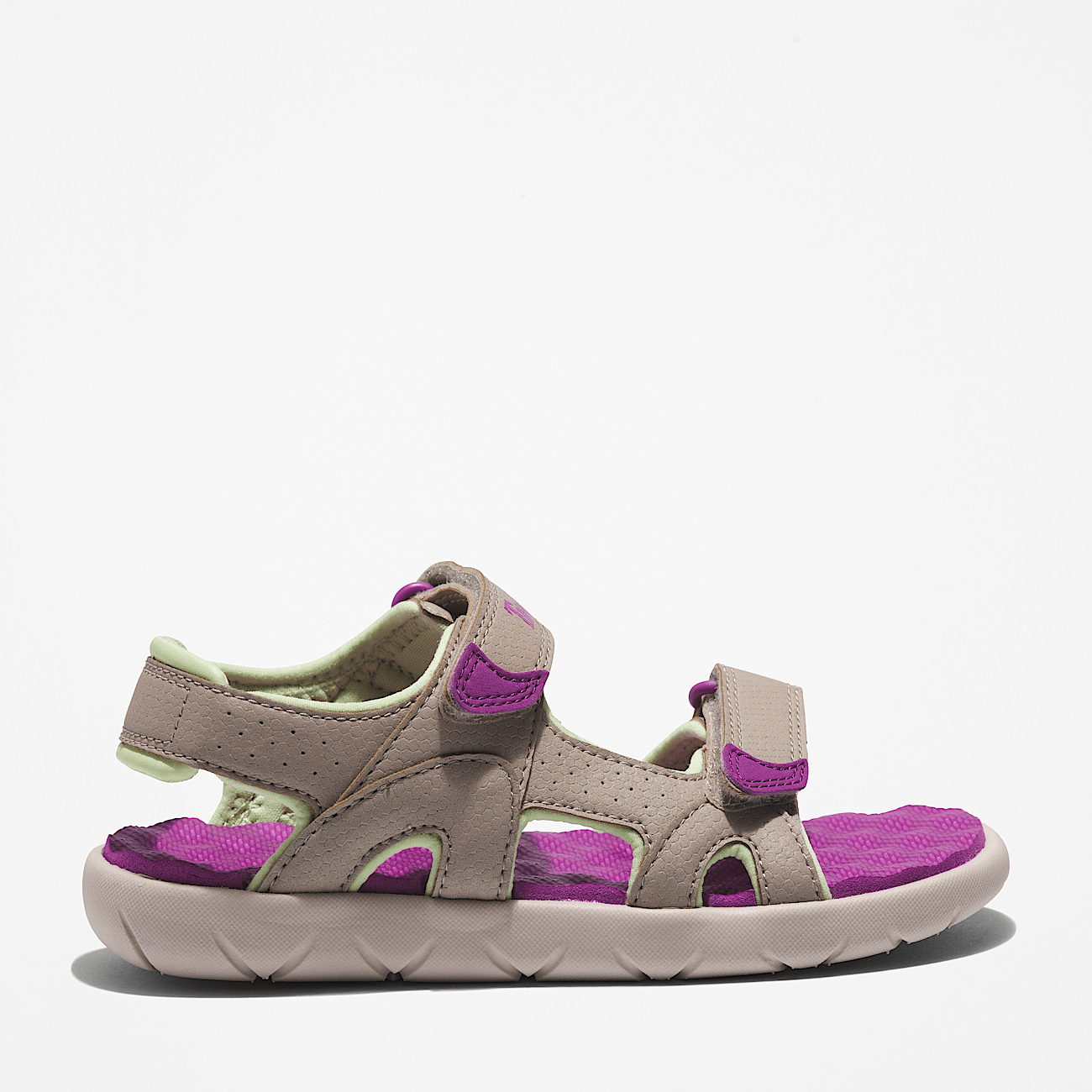 Sandale a double bride Perkins Row pour enfant en gris et violet