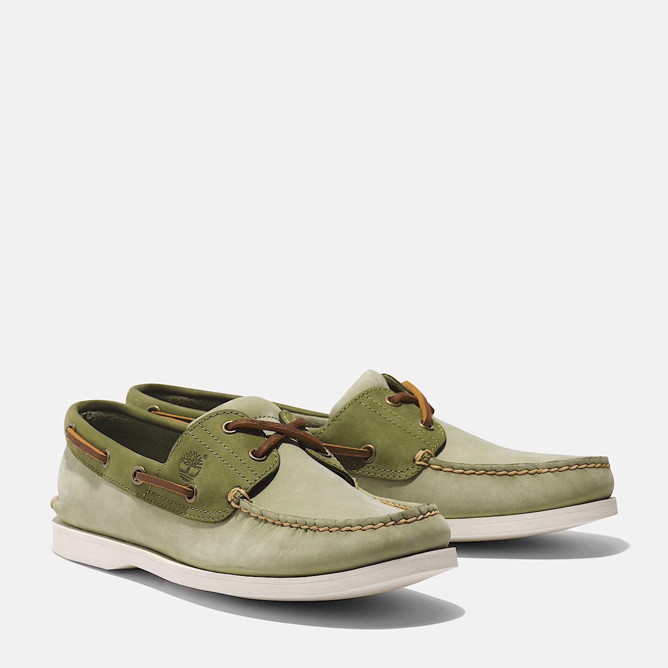 Mens green boat shoes on sale