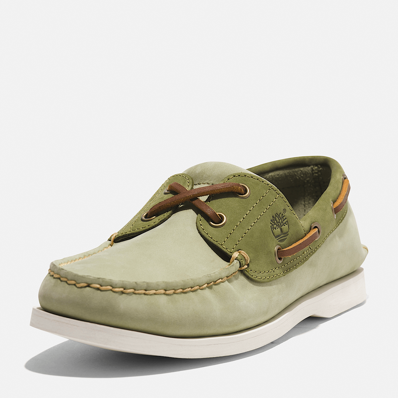 Classic Boat Shoe for Men in Light Green