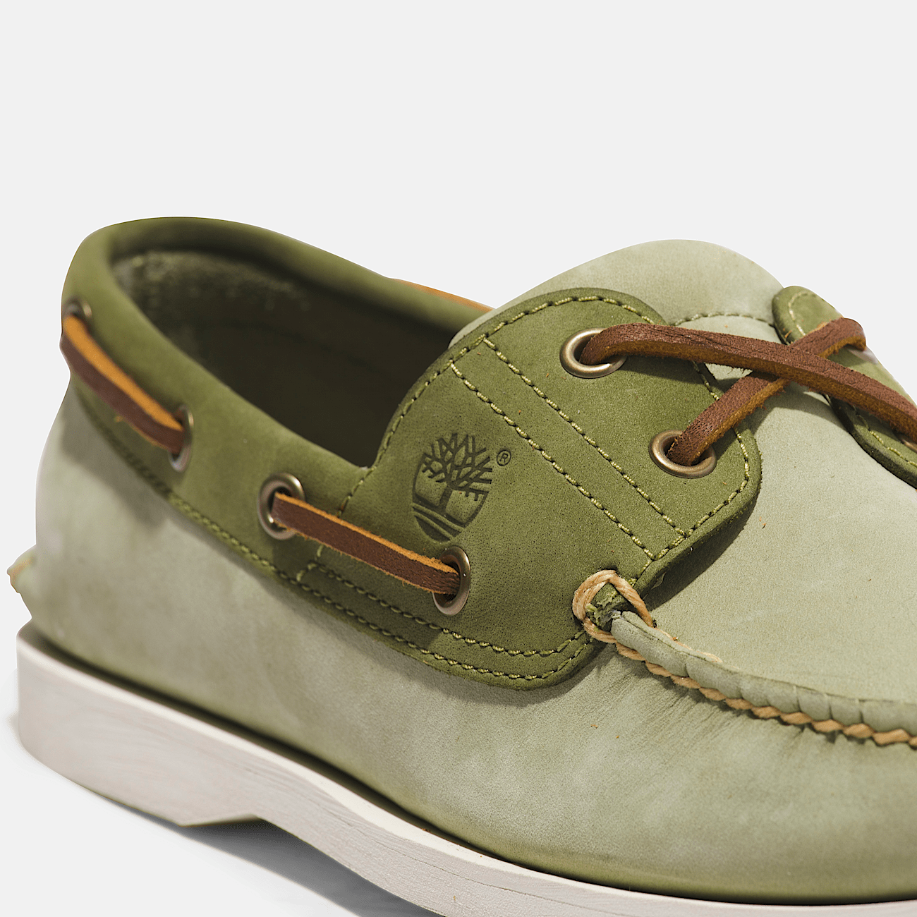 Classic Boat Shoe for Men in Light Green