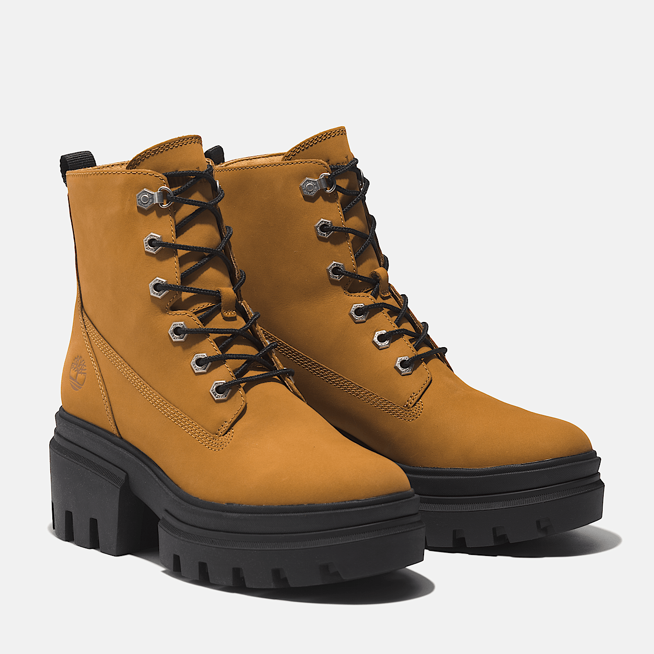 Combat boots yellow top