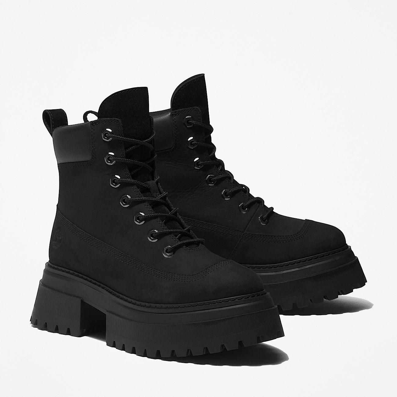 Black canvas timberland boots deals