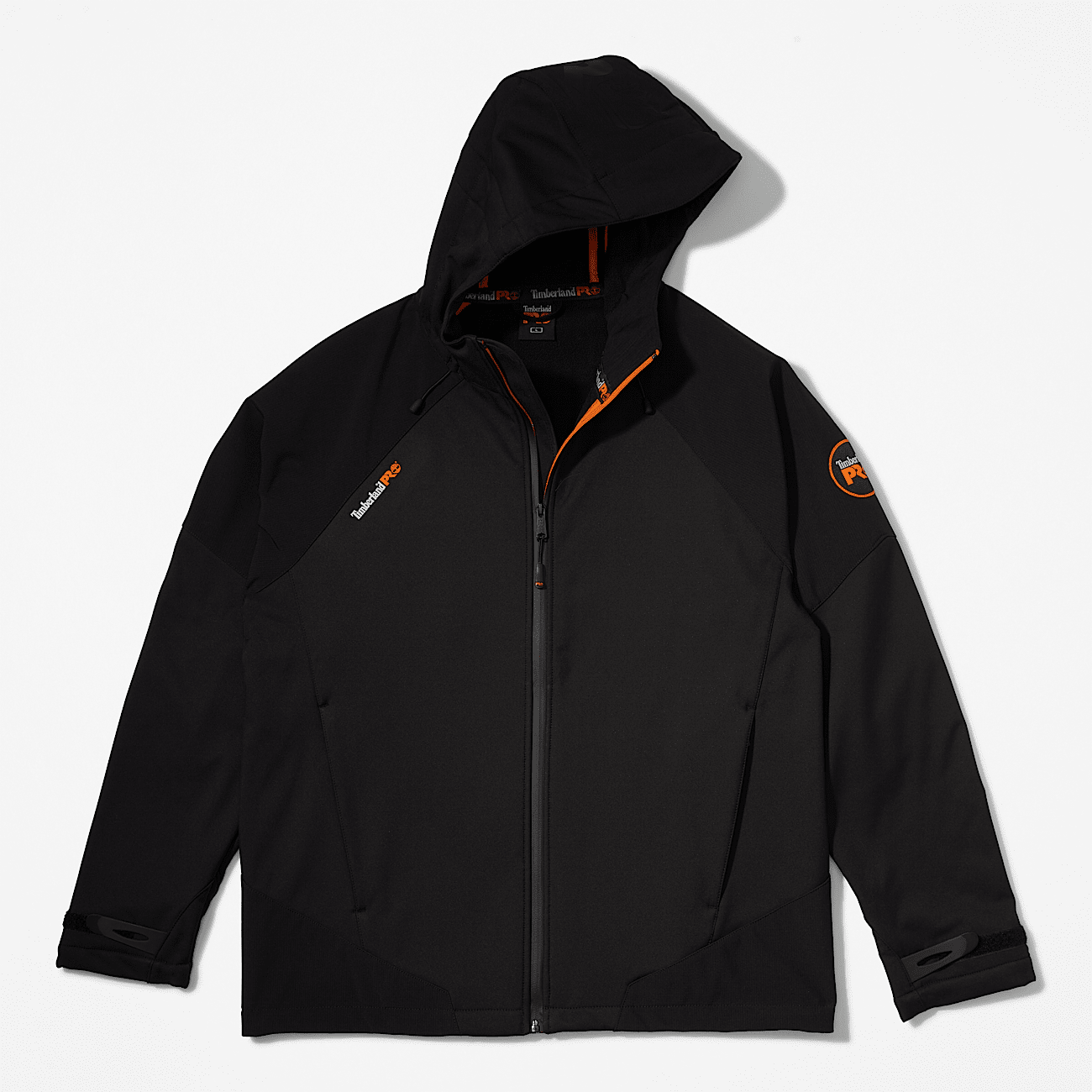 Powerzip Hooded Softshell Jacket for Men in Black