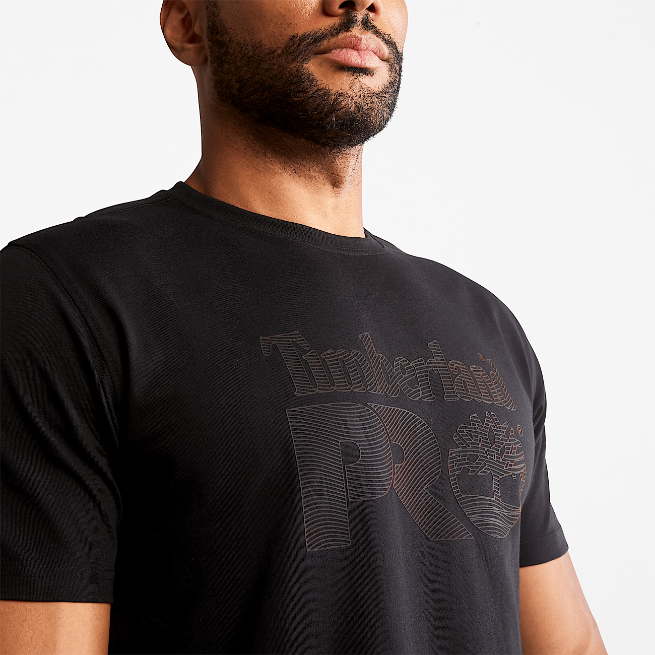 T shirt graphique texture Timberland PRO pour homme en noir