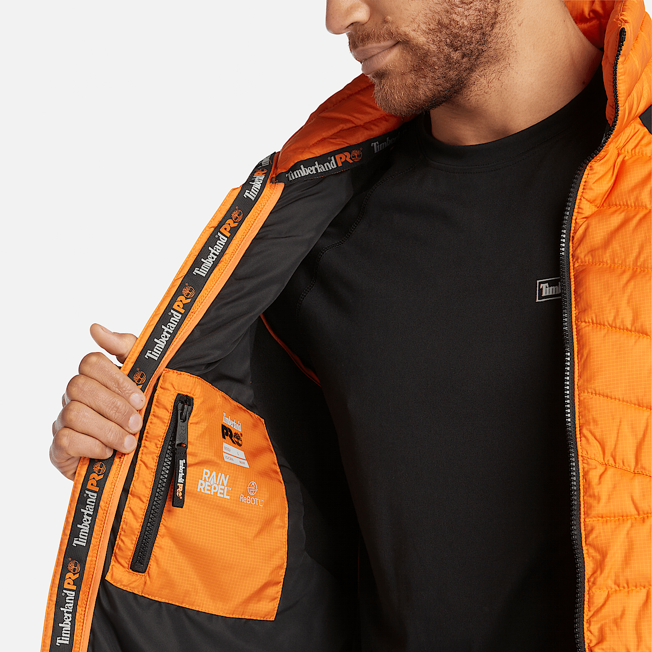 Timberland orange jacket sales