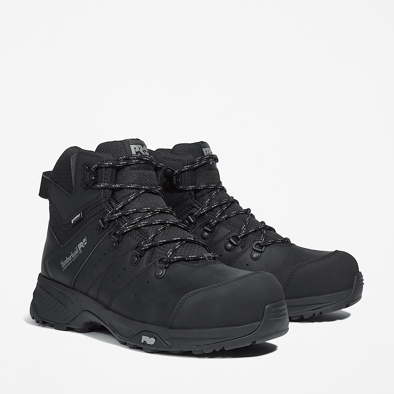 Switchback Composite Toe Waterproof Work Boot for Men in Black