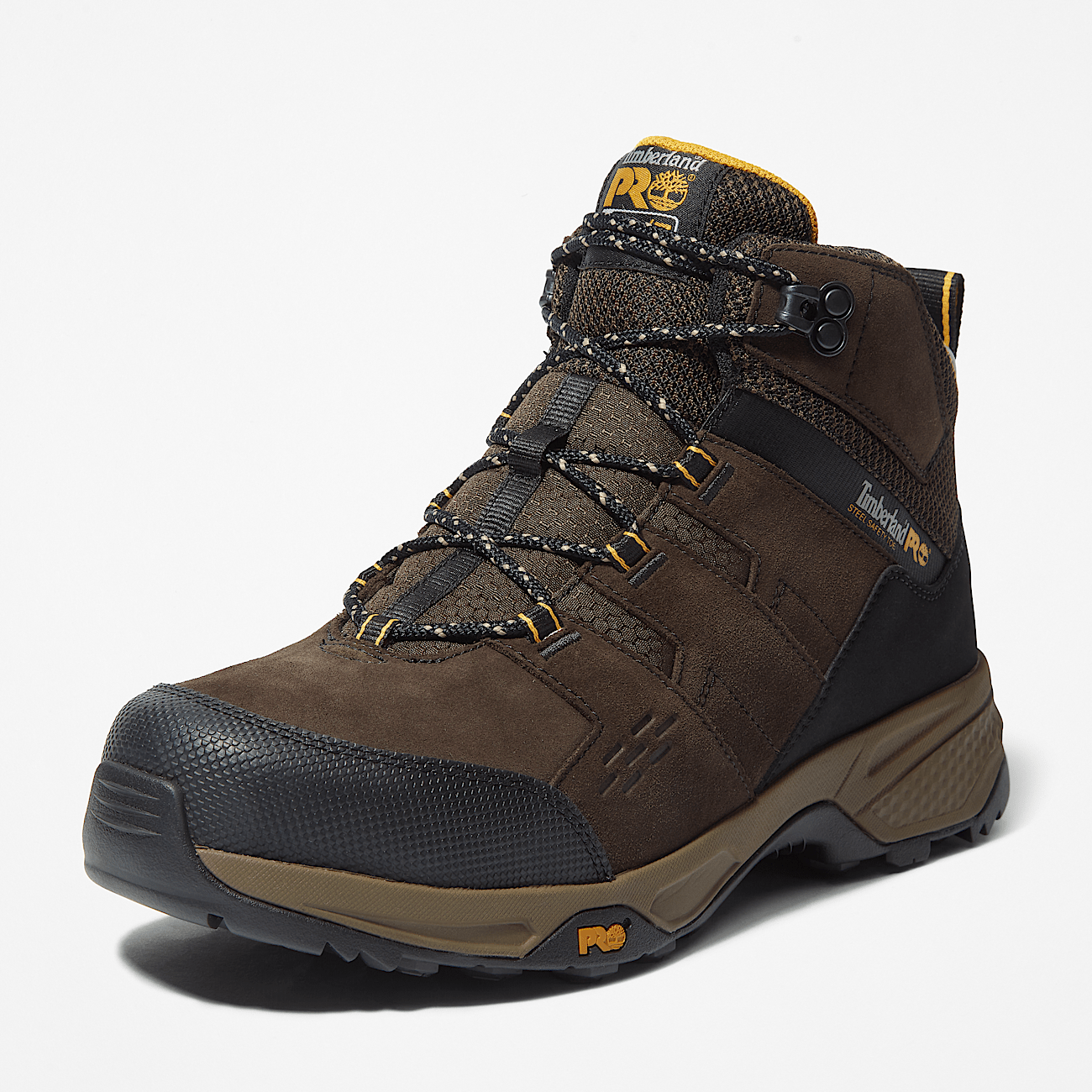 Switchback Steel Toe Work Hiking Boot for Men in Brown