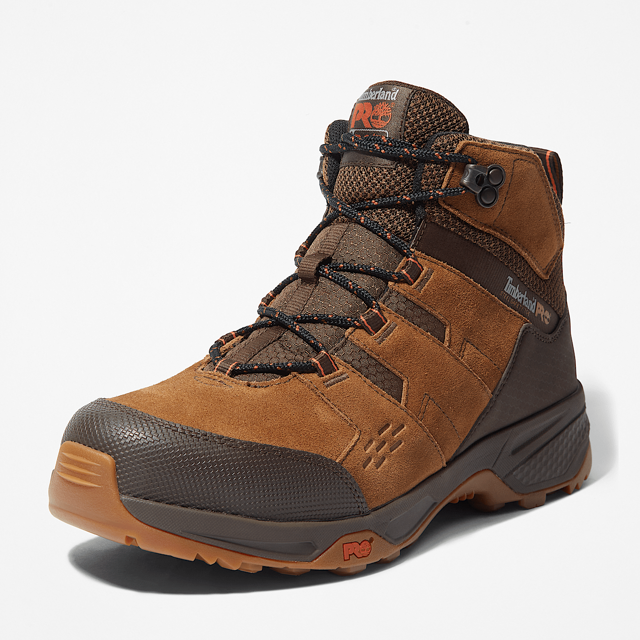 Switchback Steel Toe Work Hiking Boot for Men in Brown