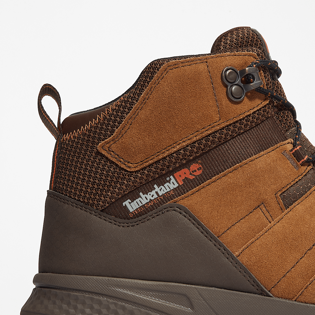 Switchback Steel Toe Work Hiking Boot for Men in Brown