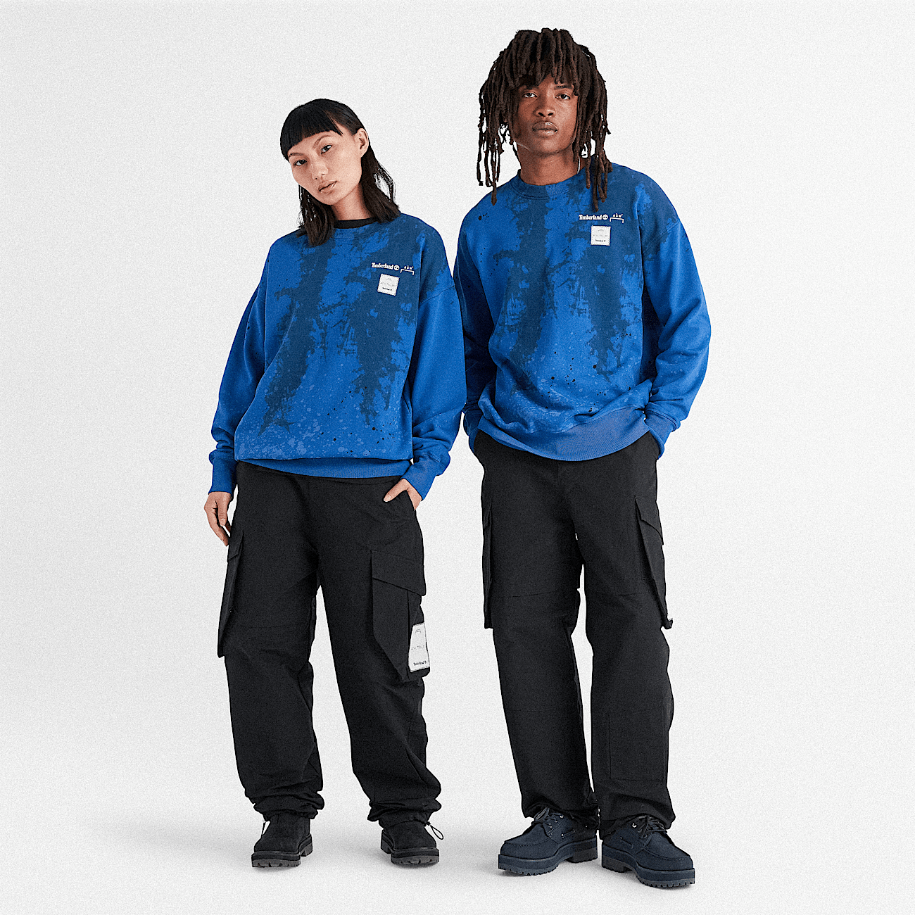 Timberland x A Cold Wall Abstract Tree Sweatshirt in Blue
