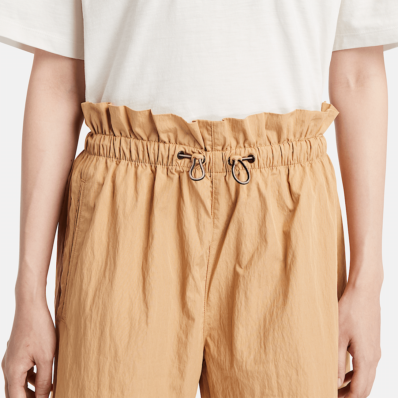 Utility Summer Shorts for Women in Yellow