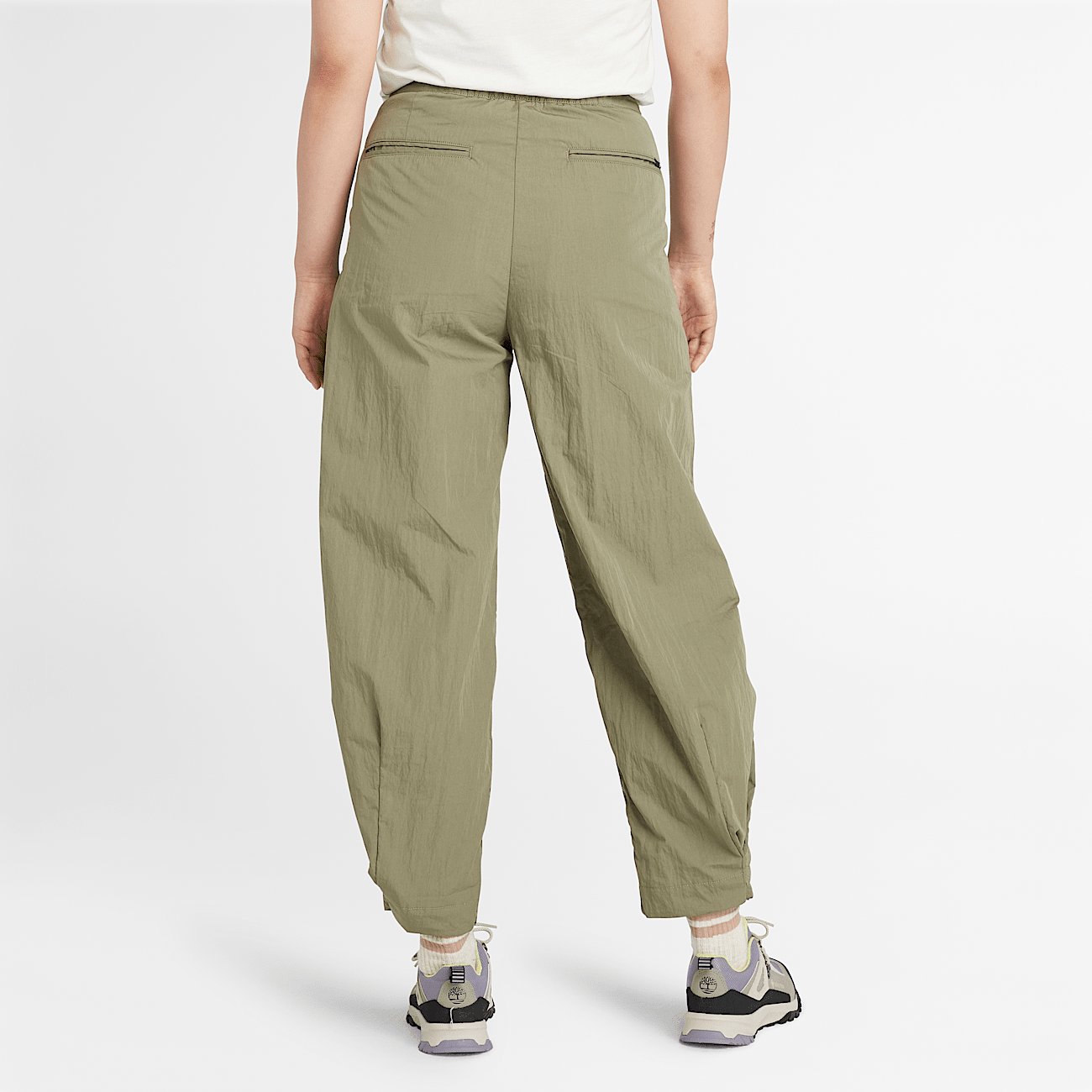 Practicos pantalones bombachos de verano para mujer en verde