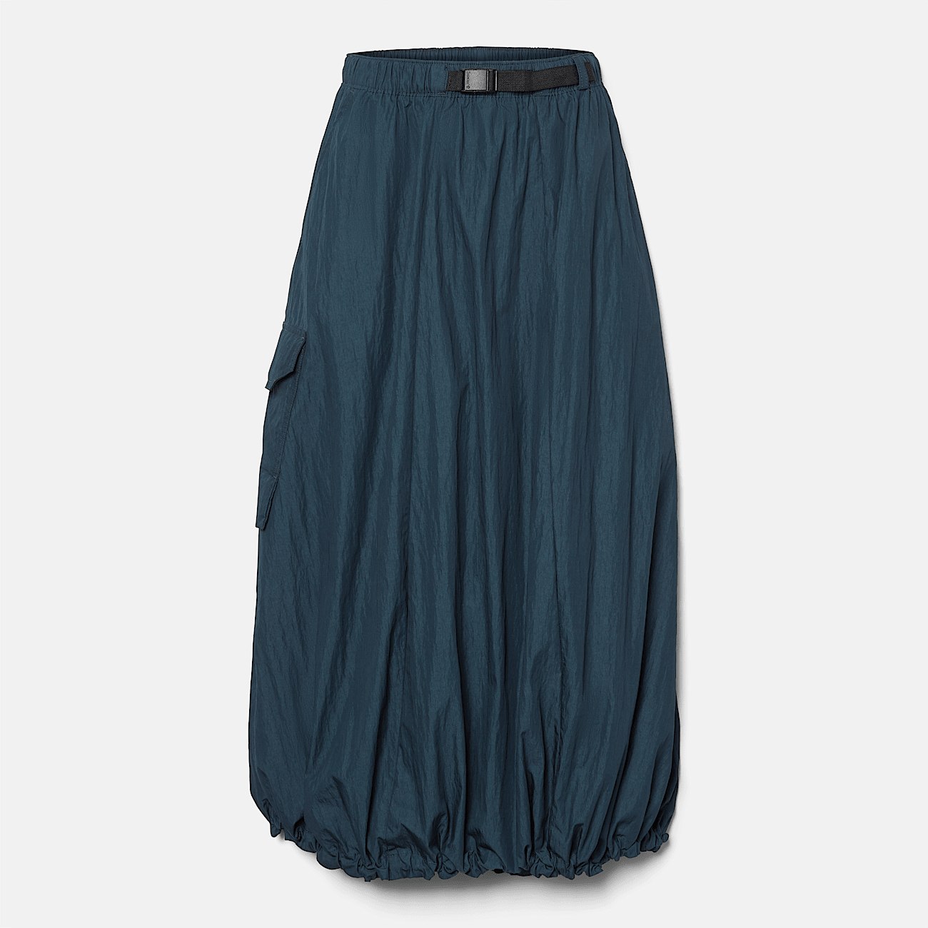 Jupe d ete utilitaire en crepe pour femme en bleu marine