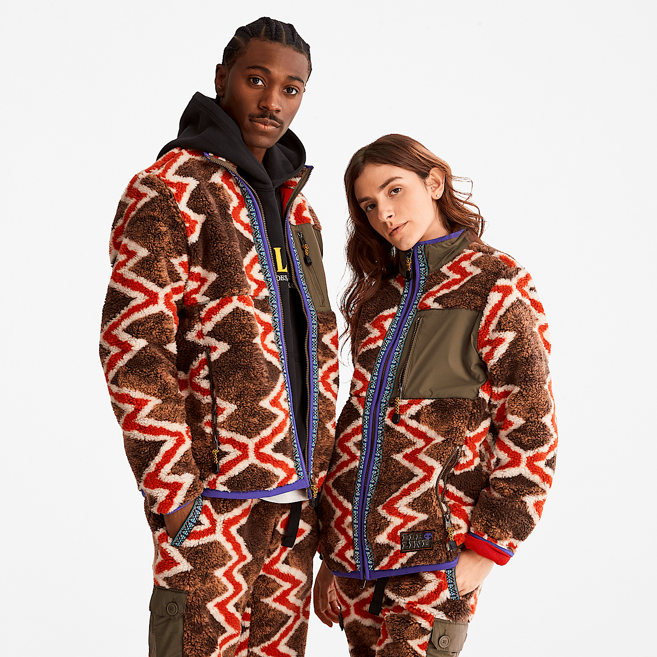 Bee Line x Timberland Fleece Jacket in Red