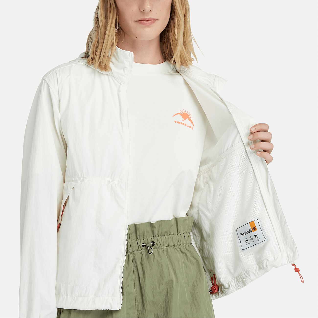Coupe vent timberland blanc store