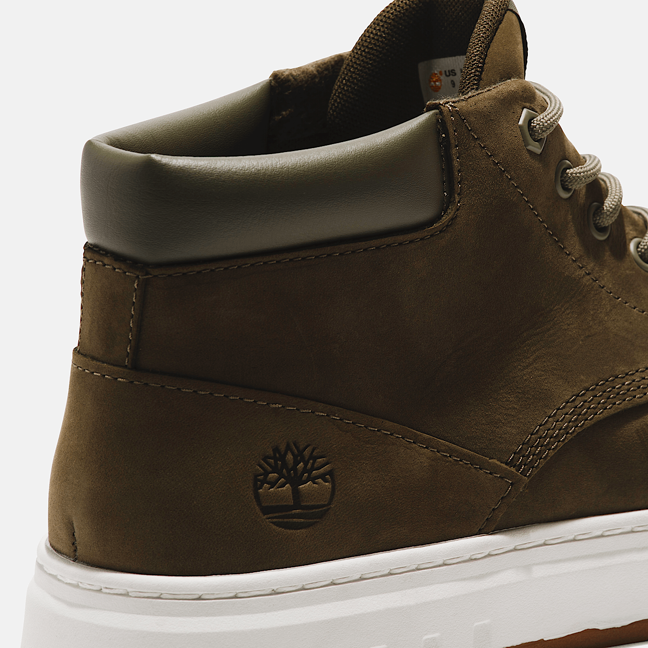 Maple Grove Mid Lace Up Trainer for Men in Dark Green