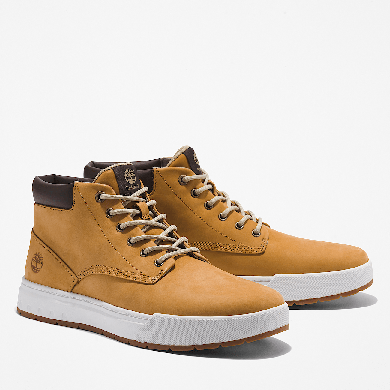 Maple Grove Mid Lace Up Trainer for Men in Yellow