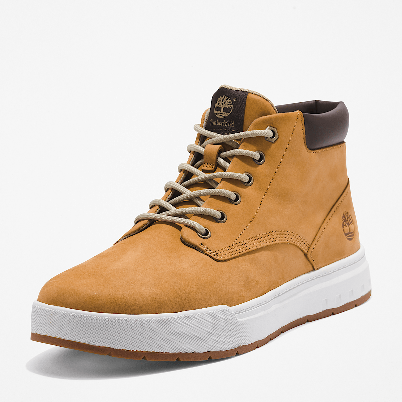 Maple Grove Mid Lace Up Trainer for Men in Yellow