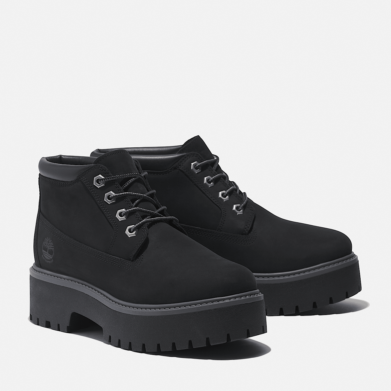 Stone Street Chukka impermeable compensee Timberland Premium pour femme en noir monochrome