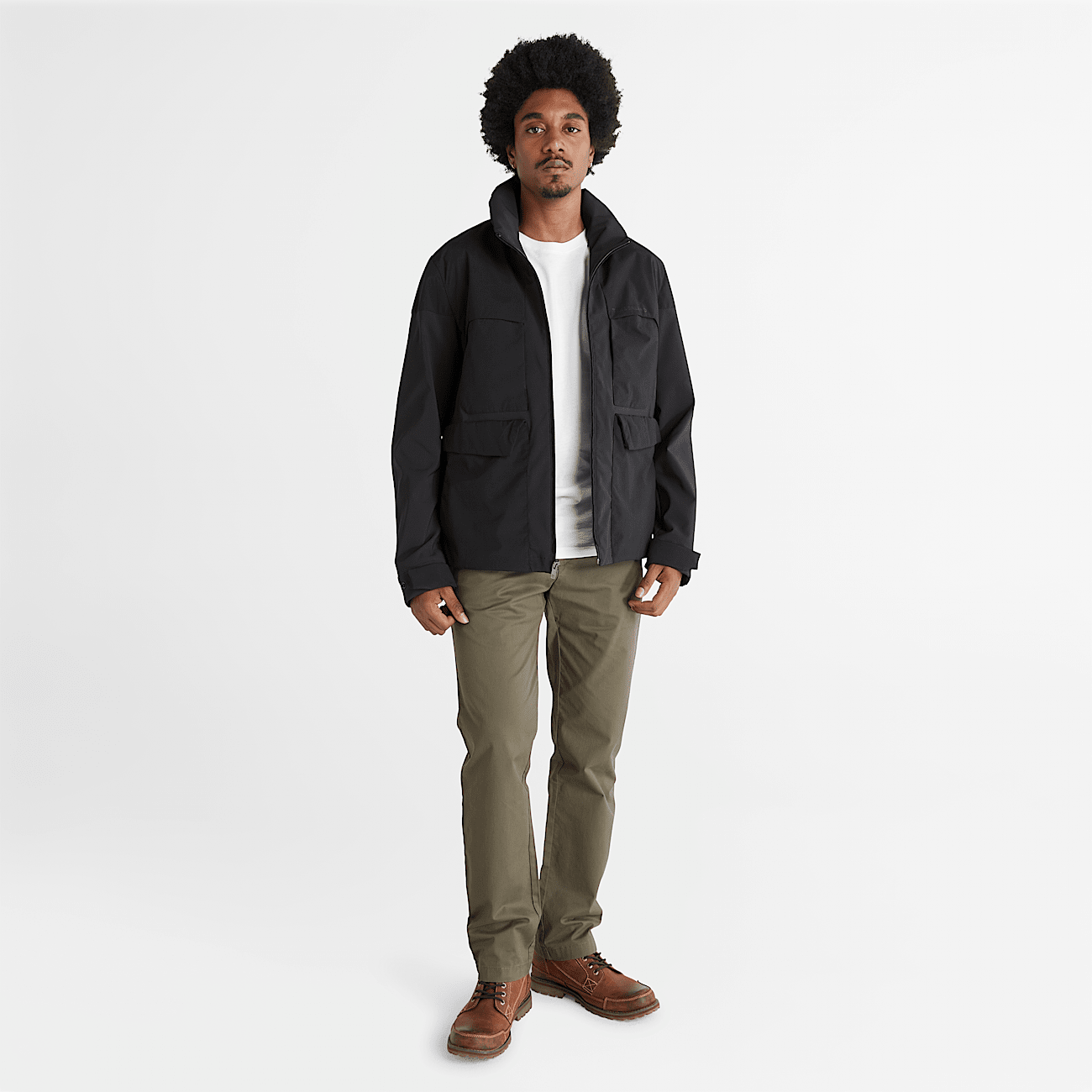 Veste militaire Softshell Timberloop pour homme en noir