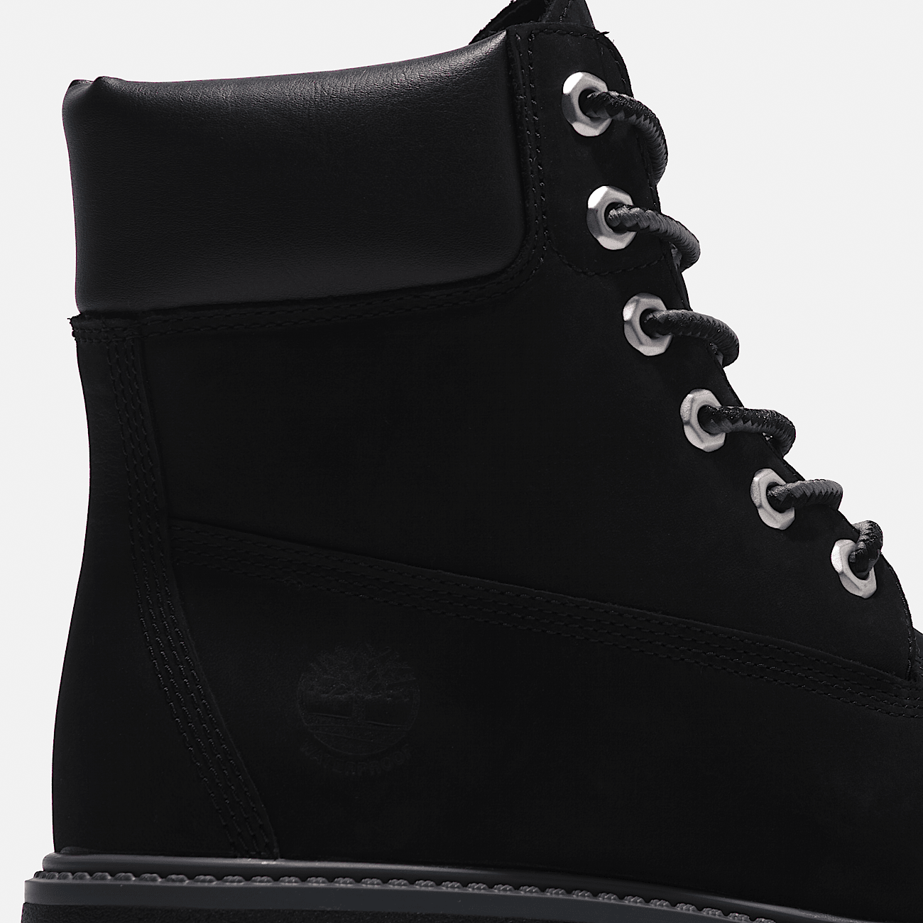 6 inch Boot a lacets impermeable Stone Street pour femme en noir