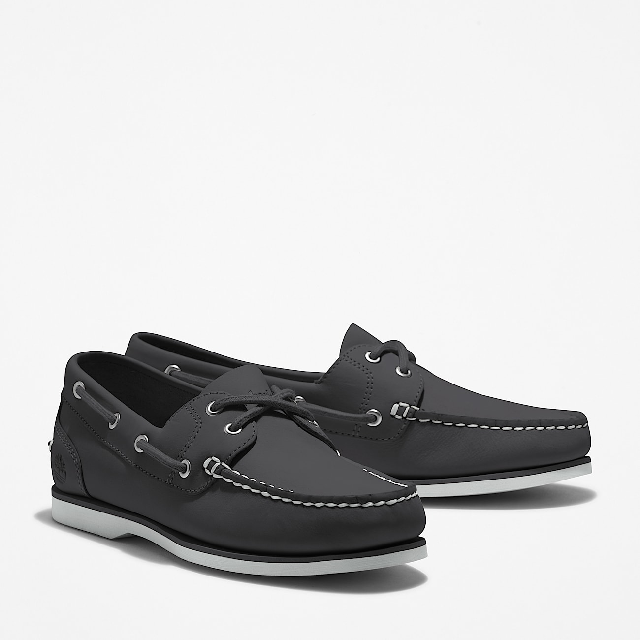 Chaussure bateau classique pour femme en bleu marine
