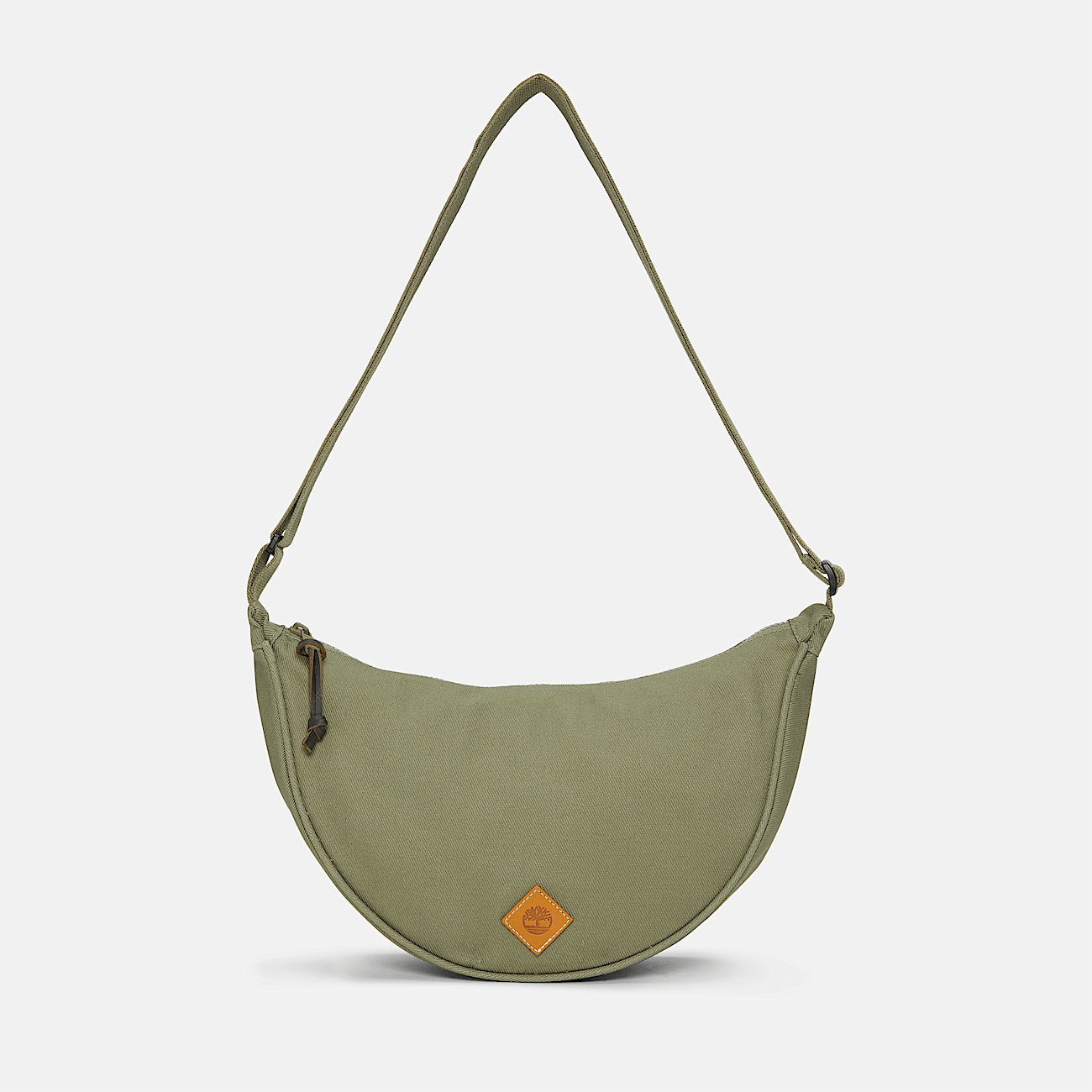 Borsa a Tracolla in Tela e Pelle da Donna in verde
