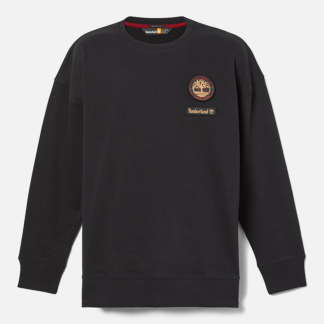 All Gender Lunar New Year Badge Crewneck Sweatshirt in Black