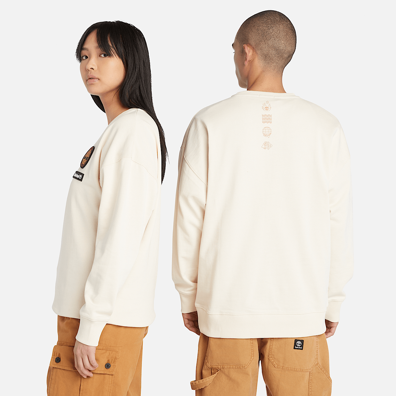 All white sweatshirt discount