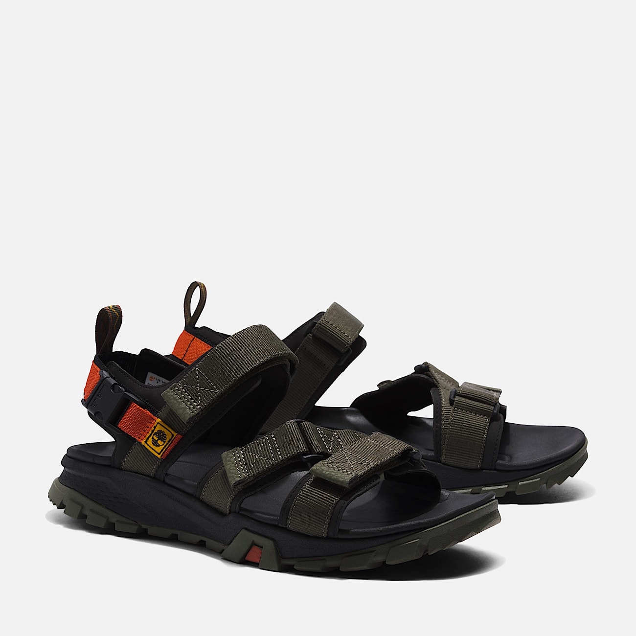 Sandale Garrison Trail a deux brides pour homme en vert fonce