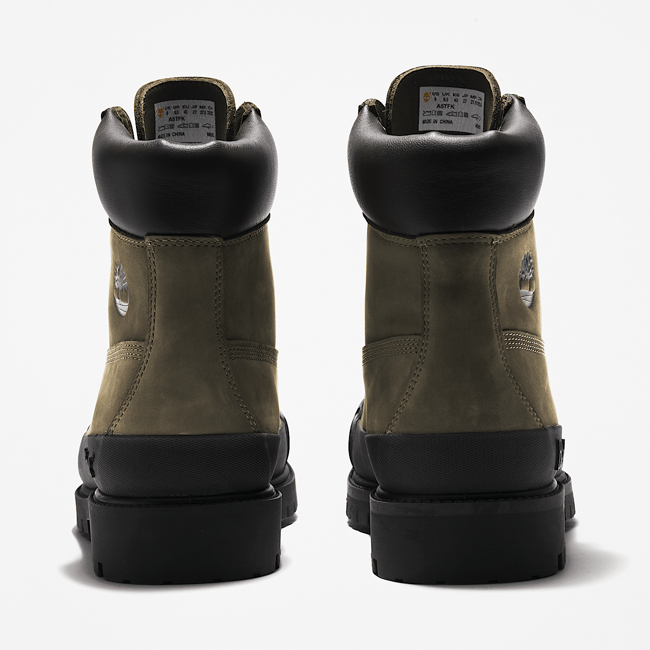 Bee Line x Timberland 6 Inch Rubber Toe Boot for Men in Dark Green Black