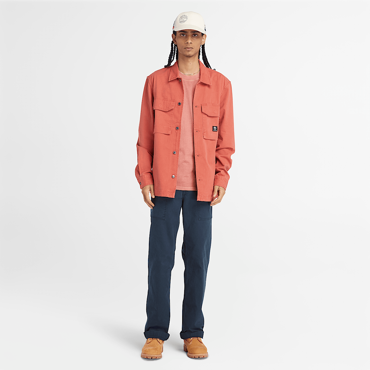 Red overshirt mens clearance