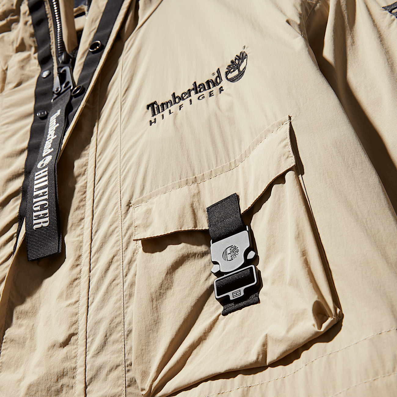Tommy Hilfiger x Timberland Re imagined Reversible Cargo Parka in Beige