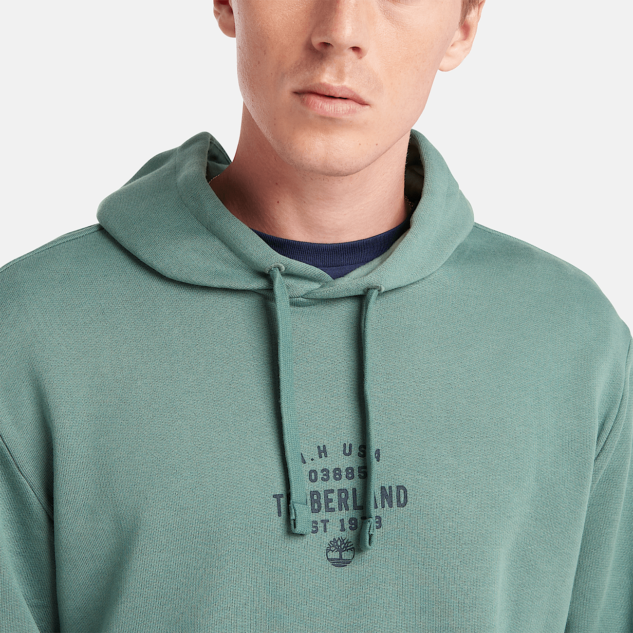 All Gender Front Graphic Hoodie in Teal
