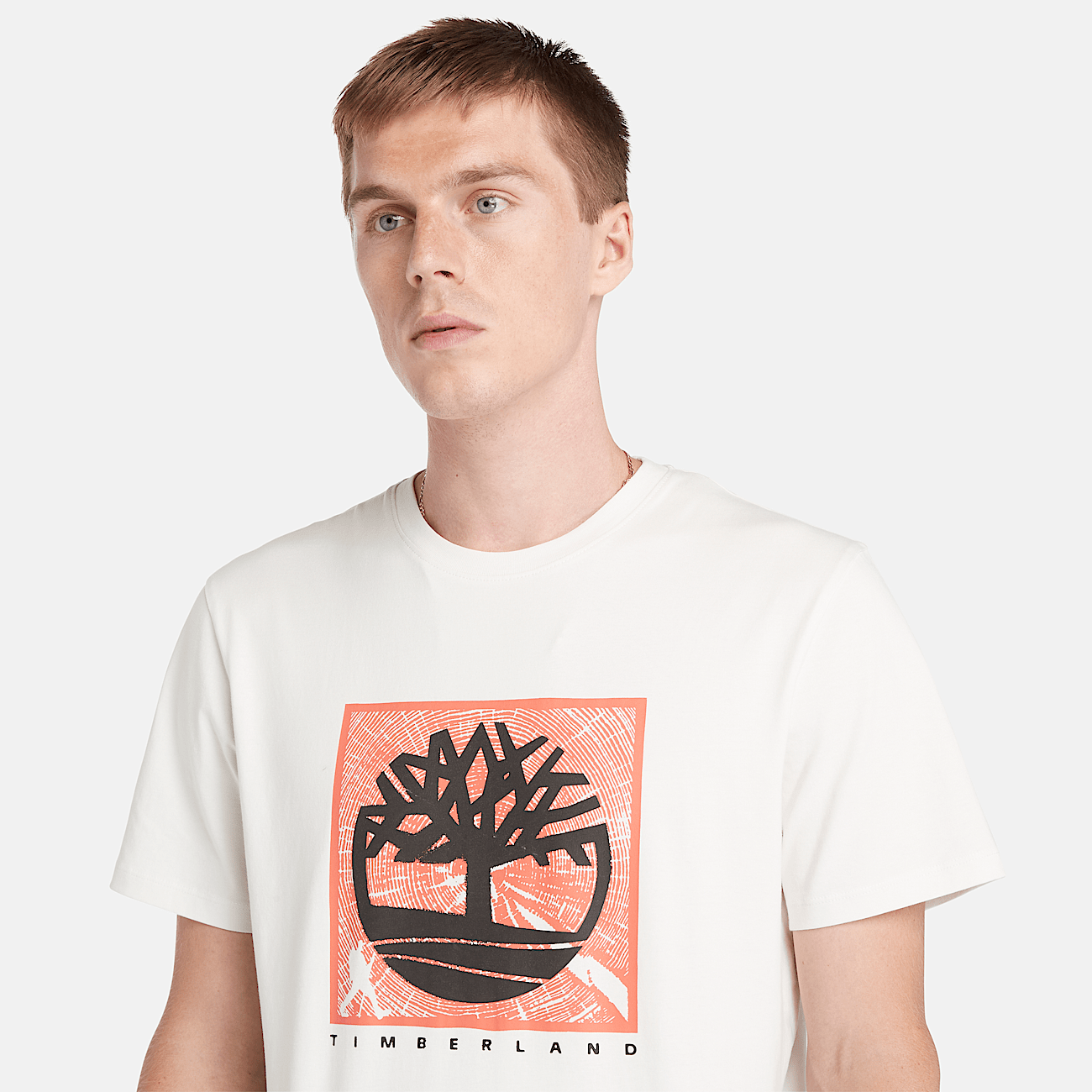 Front Graphic TShirt for Men in White