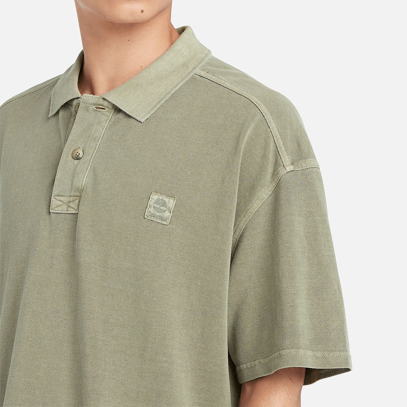 Polo Garment Dyed da Uomo in verde