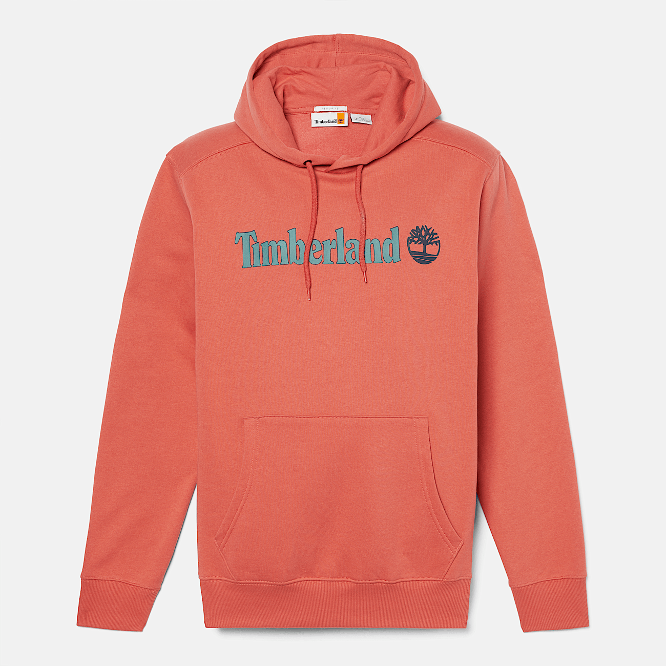Linear Logo Hoodie for Men in Red