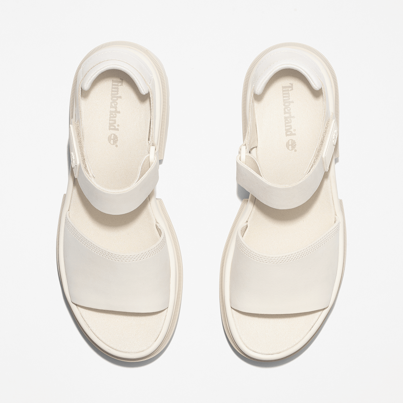 White 2 strap sandals cheap