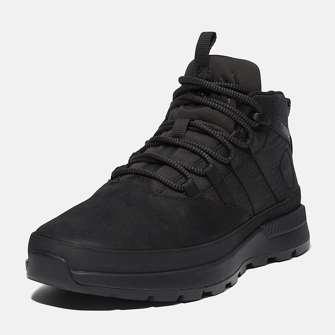 Euro Trekker Lage Vetersneaker voor heren in monochroom zwart