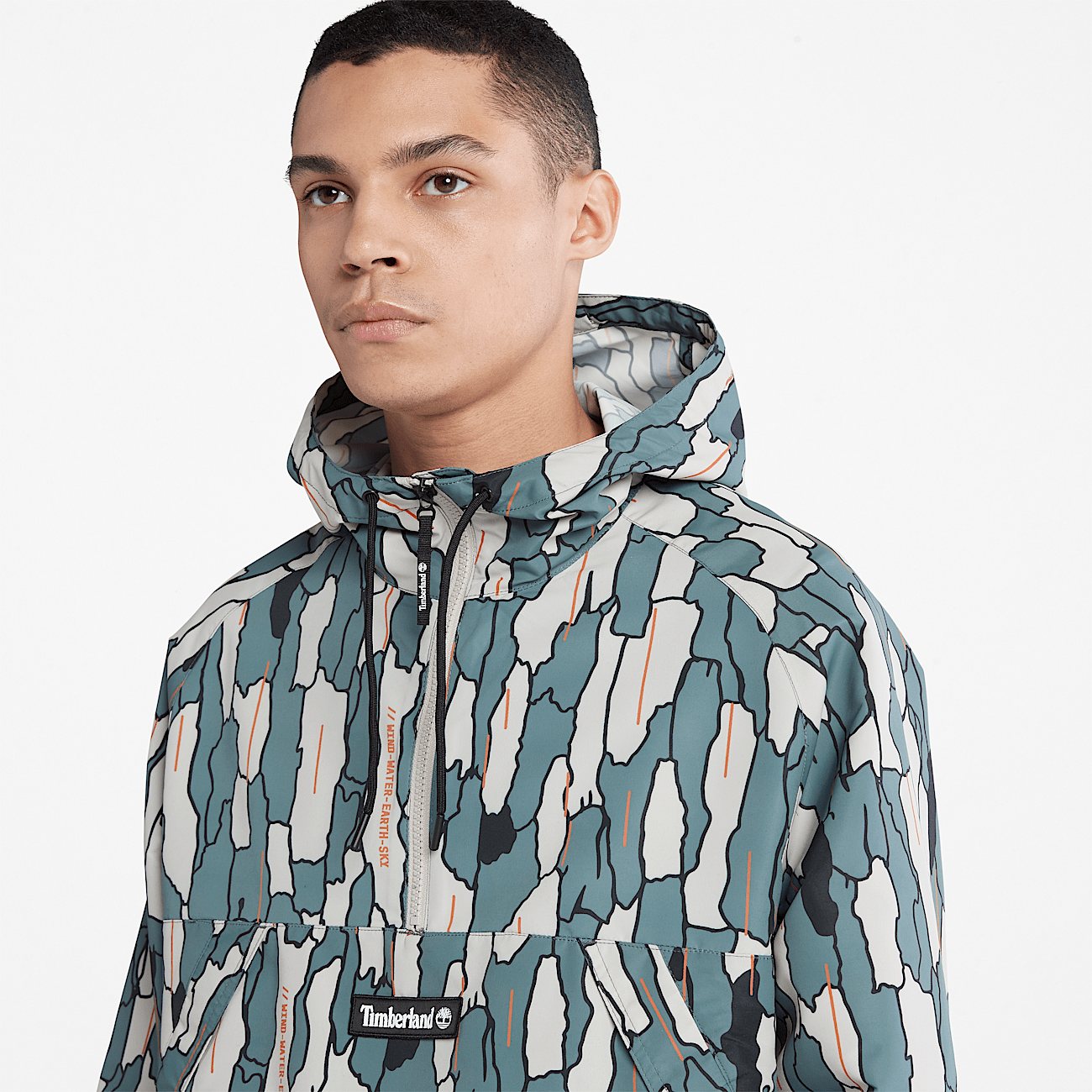 Pullover Windbreaker for Men in Camo