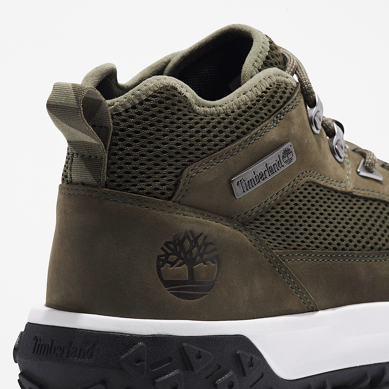 Green timberland laces discount