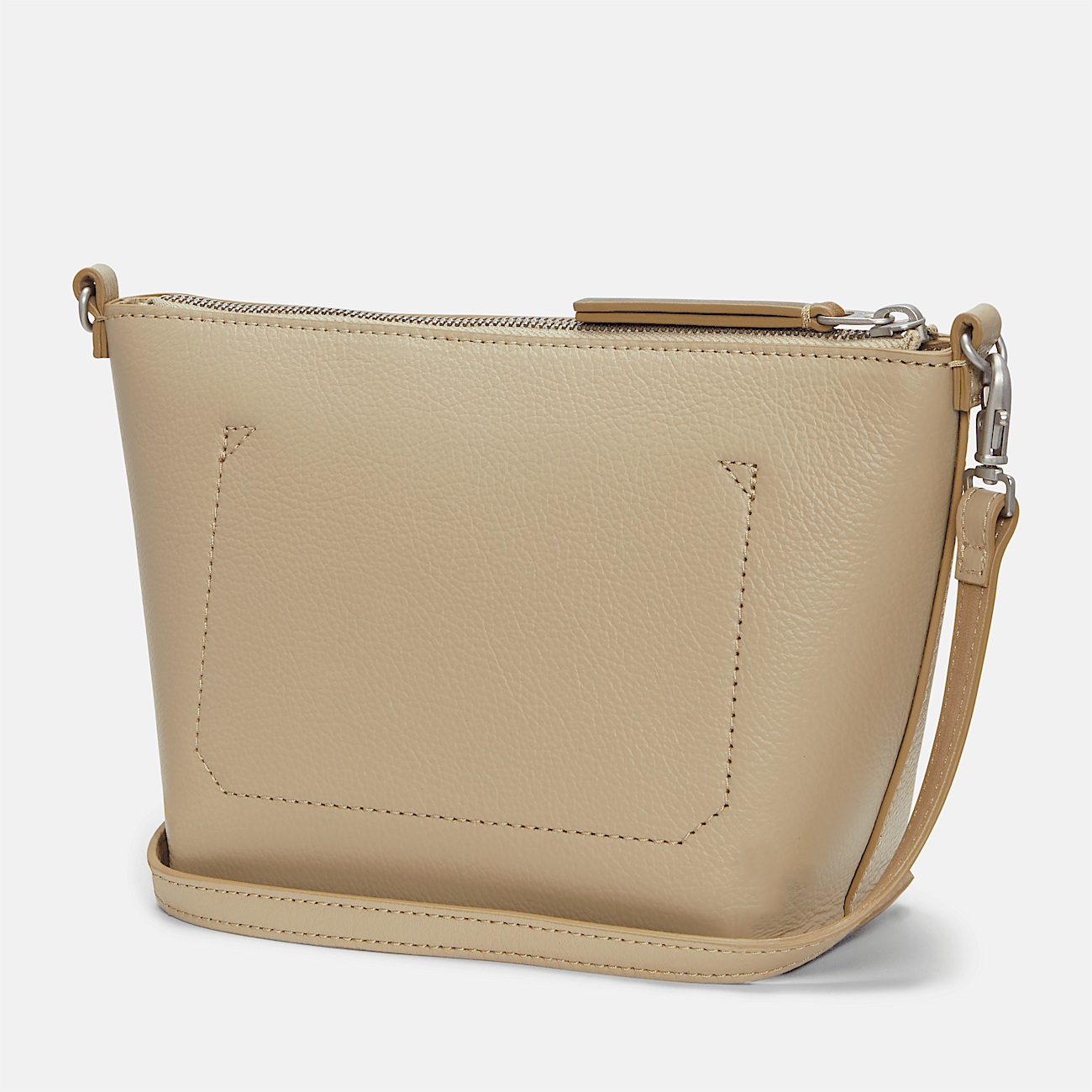 Tuckerman Leather Crossbody Bag for Women in Beige