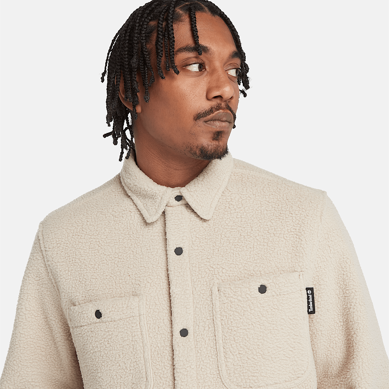 Mens cream overshirt store