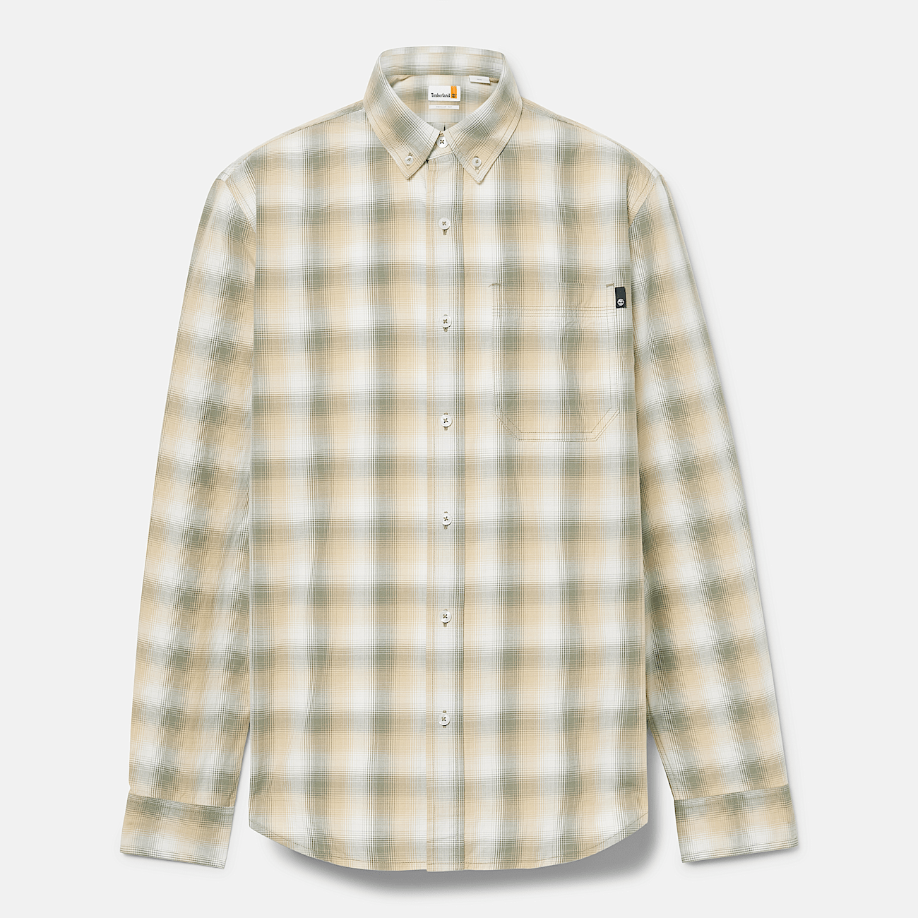 Camicia a Quadri da Uomo in beige