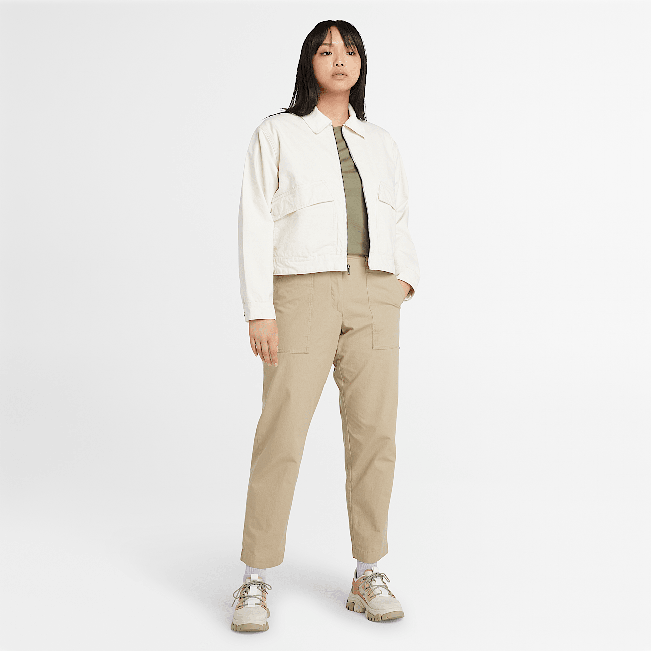 Womens canvas shirt jacket outlet