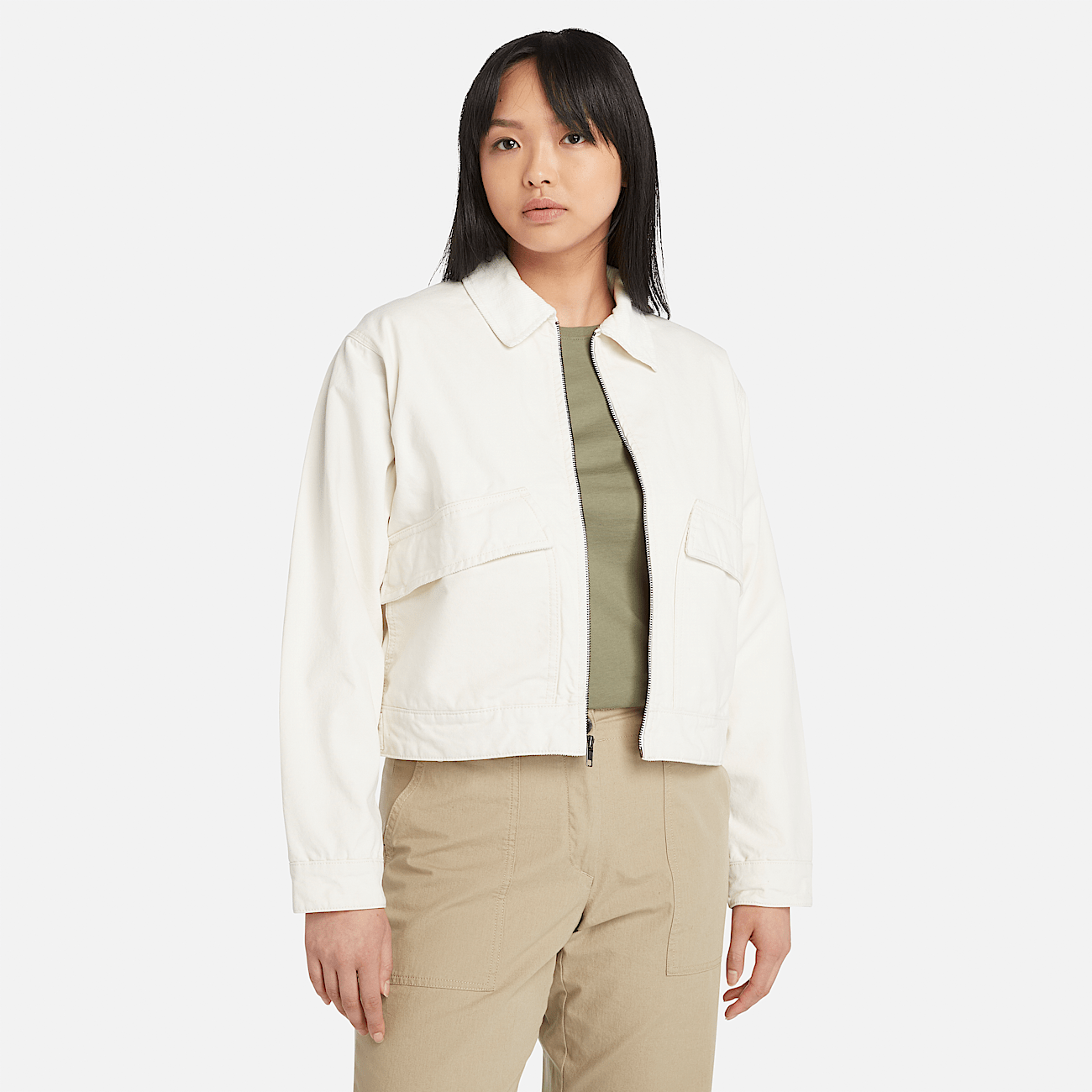 Button up canvas jacket best sale