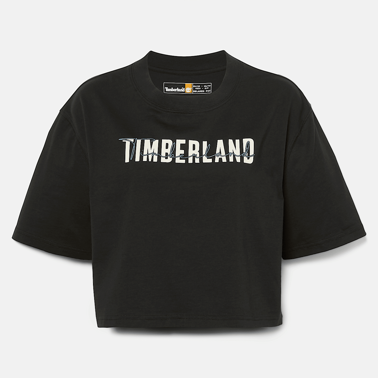 T shirt court pour femme en noir