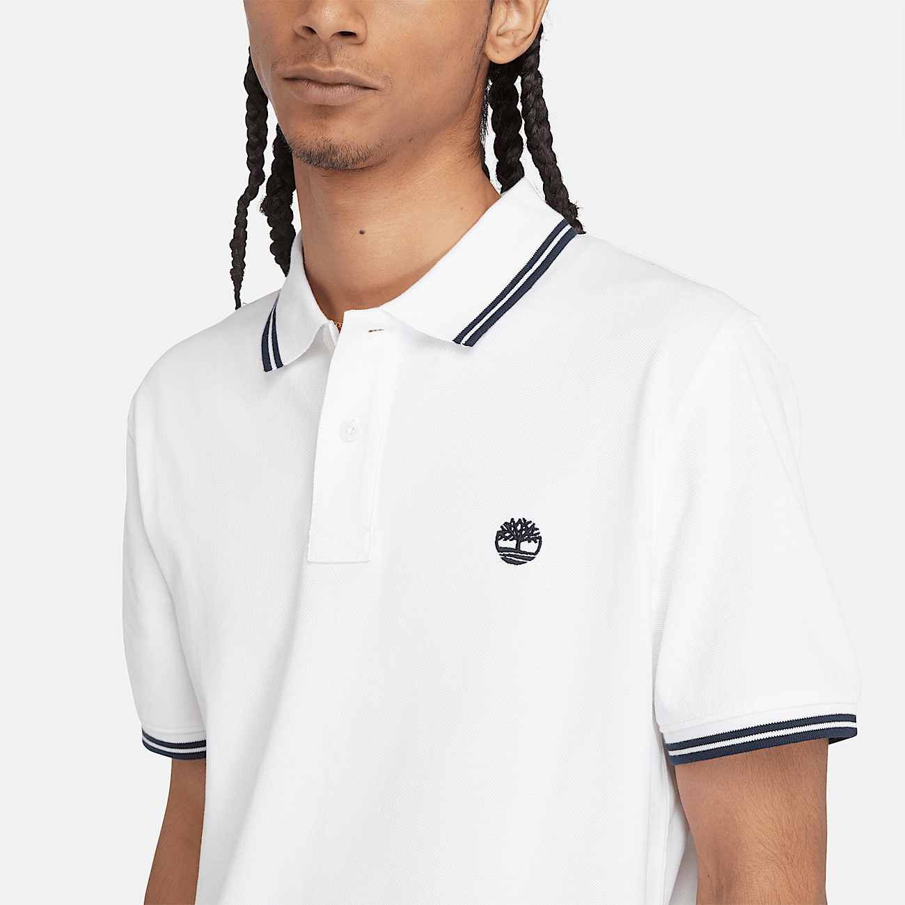Mens white polo online