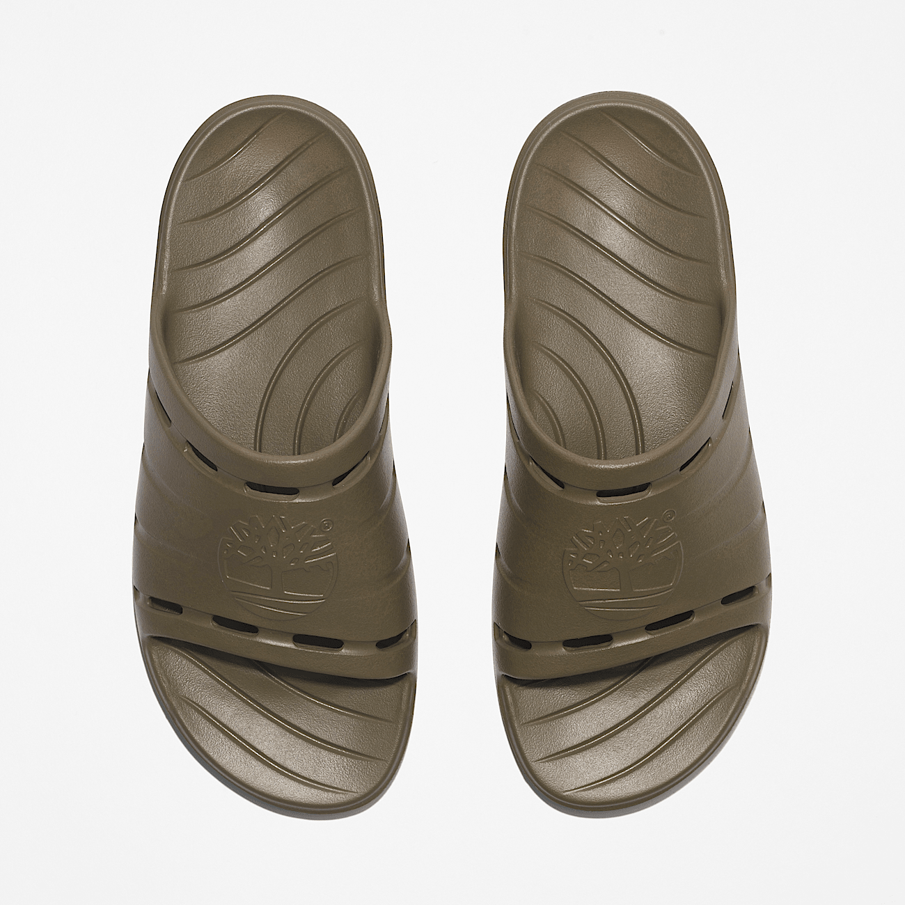 Get Outslide Sandal in Dark Green
